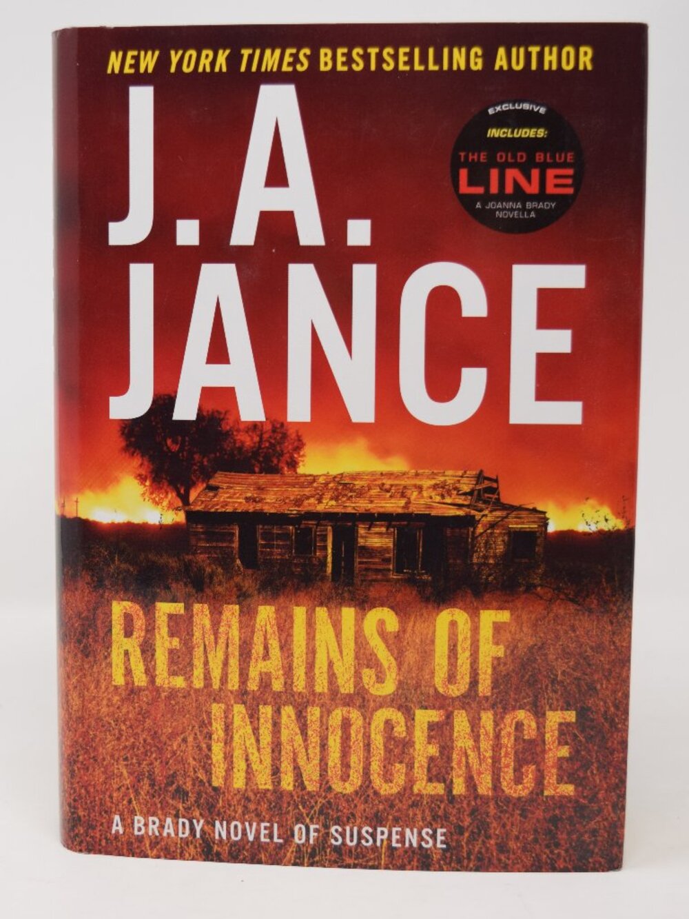 J A Jance Remains of Innocence Joana Brady Novel Old Blue Line Hardcover Mystery